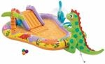 Intex Dino Park Wasserspielzentrum, 201 x 157 x 69 cm, aufblasbarer Dinosaurier,