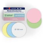 magnetoplan Moderationskarten, selbstklebend, oval | 250 Stk. | In 5 Pastellfarben 
