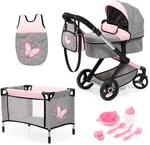 Bayer Design 17033AD Puppenwagen Xeo, Verstellbarer Griff, Schwenkschieber, wandelbar