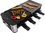 Cecotec Raclette Cheese&Grill 16000 Inox MixGrill, 8 Personen, 1400 W Grill,