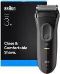 Braun Series 3+ Elektrorasierer, 3 flexible Klingen, leistungsf&auml;higer MicroComb,
