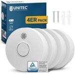 UNITEC Rauchwarnmelder T&Uuml;V gepr&uuml;ft, Rauchmelder, DIN EN 14604 Zertifiziert,