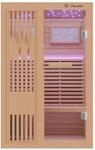 Dewello&reg; Finnische Sauna Minto 120x120 Kabine aus Hemlock Tannenholz mit 3,5KW