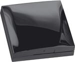 Berker 918282510 Integro Flow/Pure Rahmen 1-Fach mit Klappdeckel schwarz gl&auml;nzend