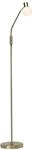 Brilliant Lampe Philo LED Standleuchte 1flg messing geb&uuml;rstet/wei&szlig; | 1x LED-D45,
