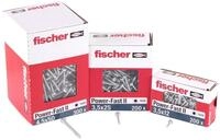 fischer PowerFast II PTF 3,5 x 30, Spanplattenschraube (200 Stk.) mit Vollgewinde,