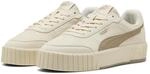 PUMA Damen Carina Mia Sneakers 39, Alpine Snow Ice Coffee White Beige