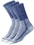 Thorlos Herren Wandersocken LTH Max Cushion Crew, Marineblau, 3 Paar, Medium