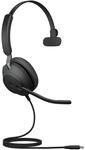 Jabra Evolve2 40 SE - Mono-Headset mit verl&auml;ngertem USB-C-Kabel,