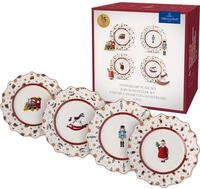Villeroy & Boch - Toy's Delight Jubil&auml;ums-Teller Set 4 Teilig Bunt, Weihnachten,