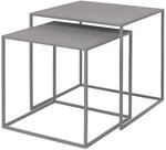 blomus 2er Set Beistelltische FERA, Mourning Dove, 40L x 40B x 40H cm, 35L x...