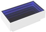 vidaXL LED Couchtisch, Beistelltisch mit LED-Infinity-Spiegel, Kaffeetisch...