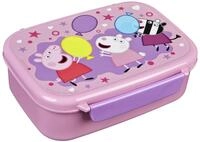 Scooli - Peppa Pig Brotzeitdose - Mit herausnehmbarem Einsatz - Kindergarten Brotdose