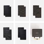 CREATE/STONE STUDIO/Doppelter Sandwichmaker und Grill in Schwarz / 5 austauschbare