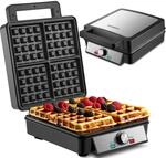 XXL 4er Waffeleisen | 1200 Watt | Waffelautomat | Paninigrill | Waffeltoaster 