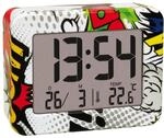 TFA Dostmann Mini Wecker Comic Teenager, 60.2044.40, mit Innenthermometer,