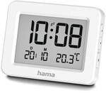 Hama Digitaler Wecker Kos, LCD, Wei&szlig;