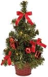 Idena 8582154 - Deko-Weihnachtsbaum mit 20 LED in Warmwei&szlig;, ca. 35 cm hoch, mit