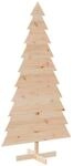 vidaXL Weihnachtsbaum aus Holz &ndash; Kiefernholz, dekorativer Weihnachtsbaum, 92...