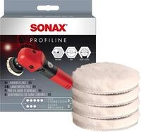 SONAX LammwollPad 80 mm (4 St&uuml;ck) dichtes, hochwertiges Pad aus Naturwolle zum