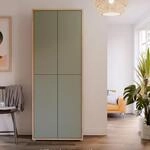 Forte Alice Springs Schuhschrank 70 80, moderner Flurschrank mit 4 T&uuml;ren und 8