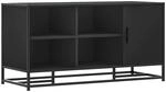 vidaXL Schuhbank Schwarz 100x40x53,5 cm Holzwerkstoff und Metall, Flurbank,...