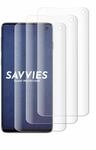 Savvies 4 St&uuml;ck Full-Screen Schutzfolie f&uuml;r Samsung Galaxy S10 Full-Cover