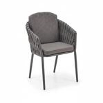 Liadomo Gartenstuhl Carano - Outdoorsessel - Alu-Gestell - XL-Rope-Bespannung - mit