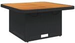vidaXL Gartentisch, Outdoor Tisch mit Verstellbarer Tischplatte, Couchtisch mit