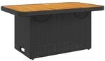 vidaXL Gartentisch, Outdoor Tisch mit Verstellbarer Tischplatte, Couchtisch mit