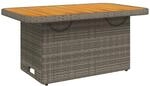 vidaXL Gartentisch, Outdoor Tisch mit Verstellbarer Tischplatte, Couchtisch mit