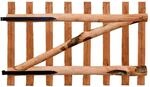 vidaXL Haselnuss Holz Impr&auml;gniert Zauntor 100x60cm Gartentor Staketenzaun Tor