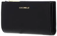 Coccinelle Leder Geldb&ouml;rse Metallic Soft Wallet Noir schwarz