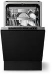 Klarstein Velaire Sp&uuml;lmaschine 45cm - Vollintegriert, 10 Pl&auml;tze, 6 Programme, Leise