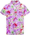King Kameha Funky Hawaii Hemd M&auml;nner - Luftiges Hawaiihemd Herren Kurzarm,