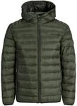 JACK & JONES Herren Jjebradley Light Puffer Hood Noos, Rosin, s