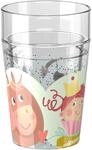 HABA Glitzerbecher Prinzessin & Pferd &ndash; Kinderbecher mit funkelndem Glitzer-Effekt,