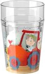 HABA Glitzerbecher Bauernhof &ndash; Kinderbecher mit funkelndem Glitzer-Effekt, perfekt