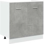 vidaXL Sp&uuml;lenunterschrank Lyon Betongrau 80x46x81,5 cm Holzwerkstoff