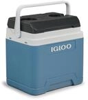 IGLOO IP24 K&uuml;hlbox 24L &ndash; gro&szlig;e Passive K&uuml;hlbox in Ice Blue, leicht, robust und