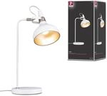 Paulmann 78482 Tischleuchte Juna E14 max. 20W Wei&szlig; matt, Champagner Metall