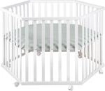 roba Laufgitter 6-eckig - Baby Spielgitter hexagonal + Einlage roba Style frosty