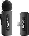 BOYA by-V1 Drahtloser Steckmikrophon, 100m Reichweite, kompatibel mit iPhone und