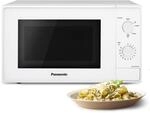 Panasonic NN-E20JWMEBG Mikrowellenofen mit Glasteller, 20L, 800W, Auftaufunktion, 5