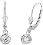 Amor Ohrh&auml;nger 925 Sterling Silber Damen Ohrschmuck, mit Zirkonia synth., 2,2...