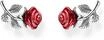 THOMAS SABO Ohrstecker Roses Romance Silber 925 Sterlingsilber, Geschw&auml;rzt,