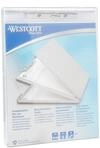 Westcott E-17002 00 Formularhalter-Box aus Aluminium, DIN A4 mit Aufbewahrungsfach