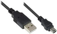Good Connections Anschlusskabel USB 2.0 Stecker A an Stecker Mini B 5-pin -...