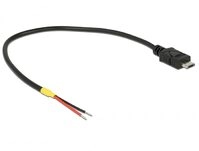 Delock Kabel USB 2.0 Micro-B Stecker > 2 x offene Kabelenden Strom 20 cm...
