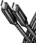 AXAGON BUCM4X-CM10AB USB-C zu USB-C Kabel, USB4 Gen 3&times;2, 1 m, PD 240W, 8K HD,...